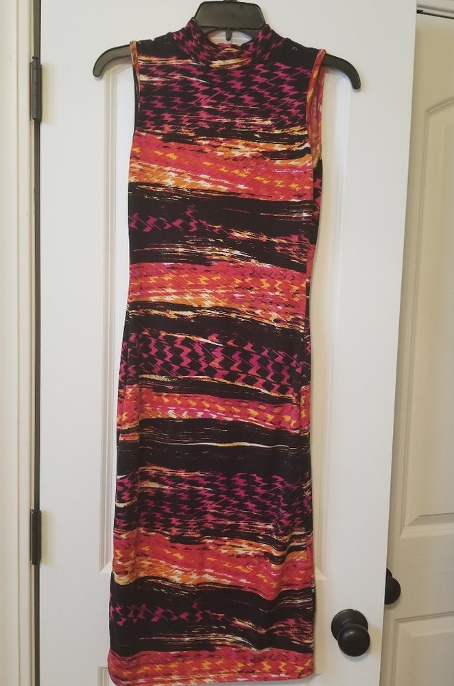 Wild Rose Stretch Midi Dress